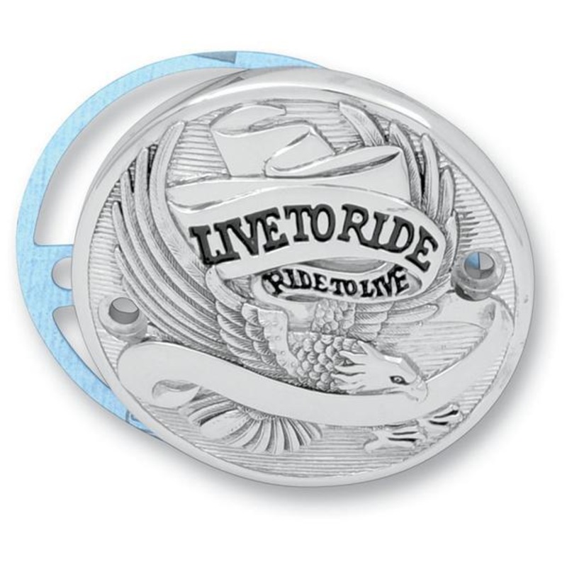 Drag Specialties Live to Ride Points Cover – Chrome 30-0152BA