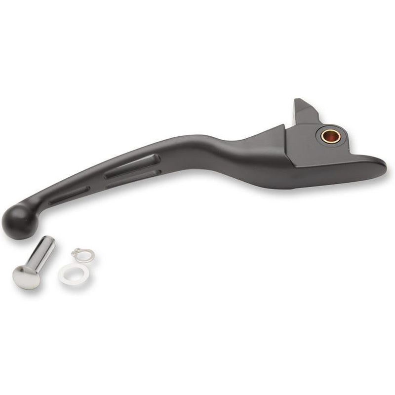 Drag Specialties Slotted Wide Blade Brake Lever – Matte Black 0614-0812