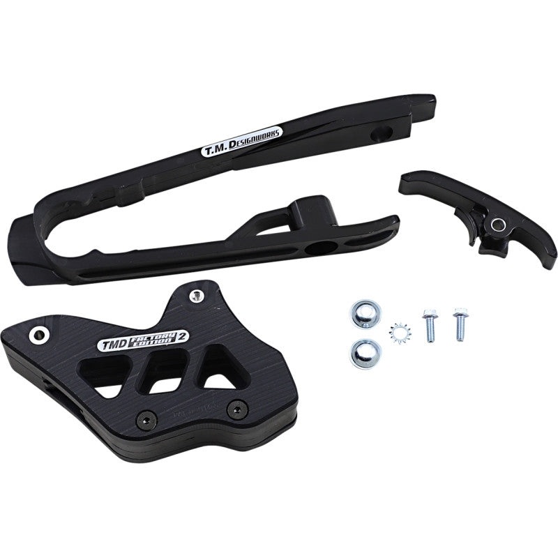 T.M. Designworks Dirt Cross Multi-Purpose Chain Slide-N-Guide Kit FE2 Guide – Black DCK-KT4-BK