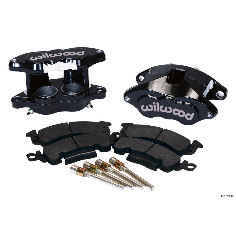 Wilwood D52 Front Caliper Kit – Black Pwdr 2.00 / 2.00in Piston 1.28in Rotor