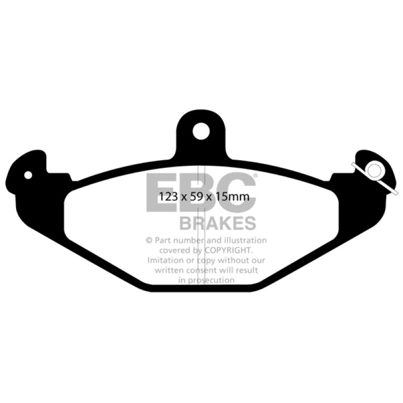 EBC 92-00 Dodge Viper 8.0 Redstuff Rear Brake Pads
