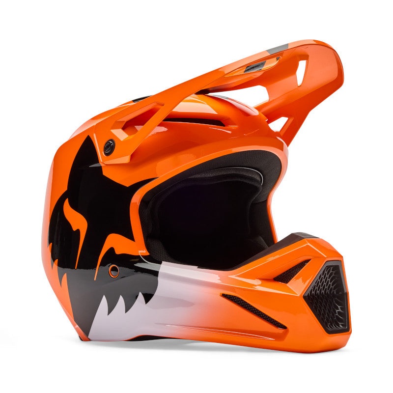 FOX 2026 V1 SHIELD HELMET – FLO ORANGE XS