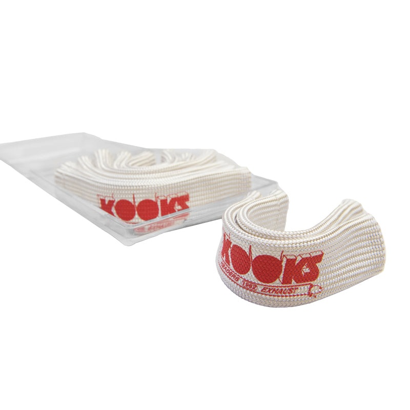 Kooks Universal Spark Plug Sleeve Set – Natural w/Red Logo (Set of 8)