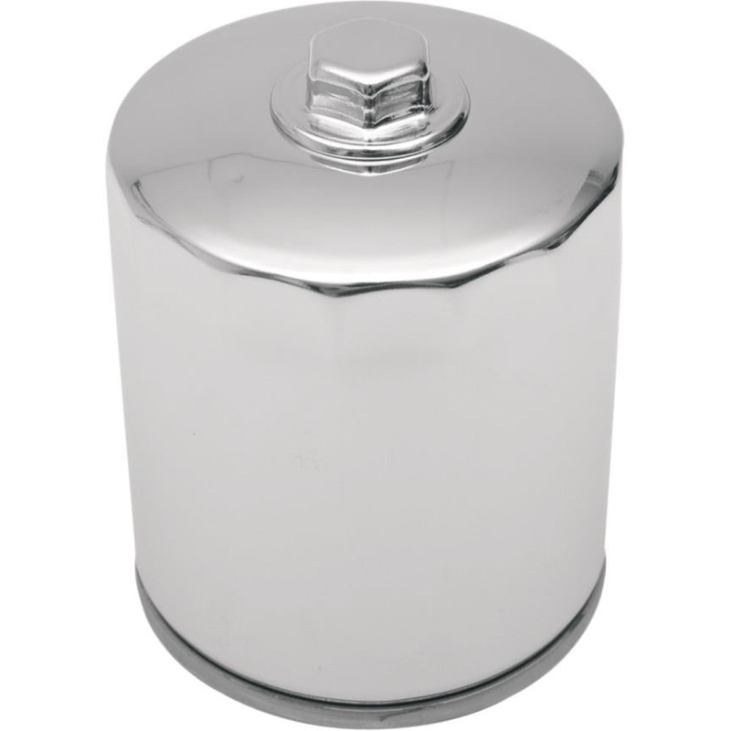 Drag Specialties Chrome Magnetic Ring Oil Filter with Nut 14-0020HPK-BX18