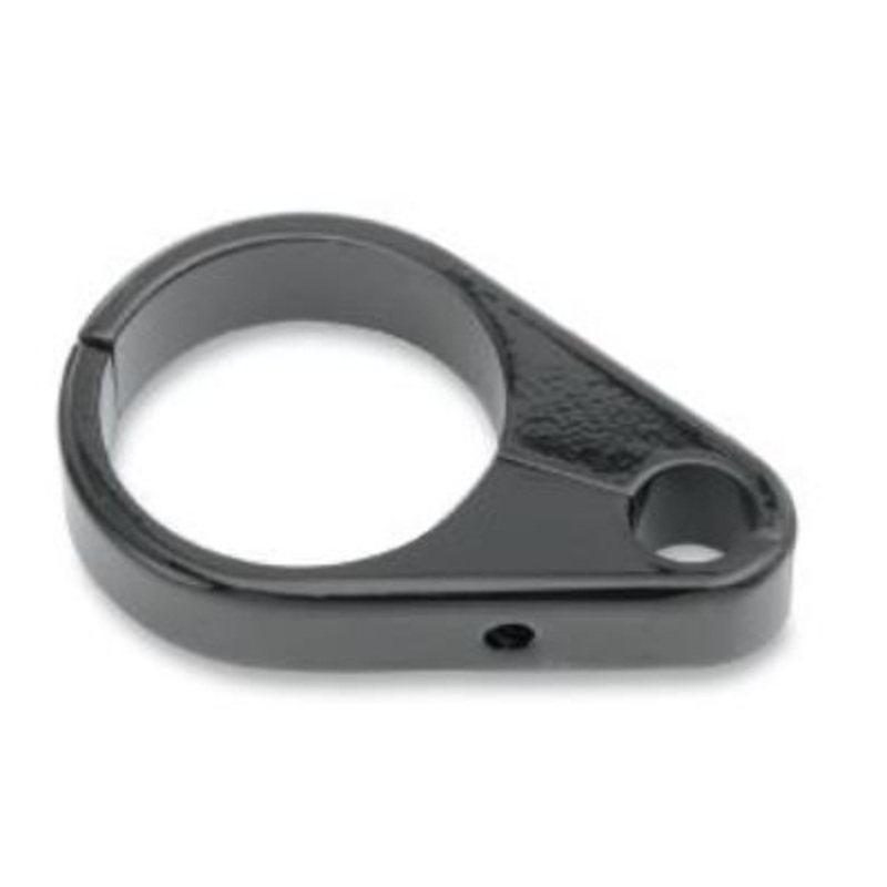 Drag Specialties Die-Cast Clutch Cable Clamp – 1 1/2in – Black 11-0266GB