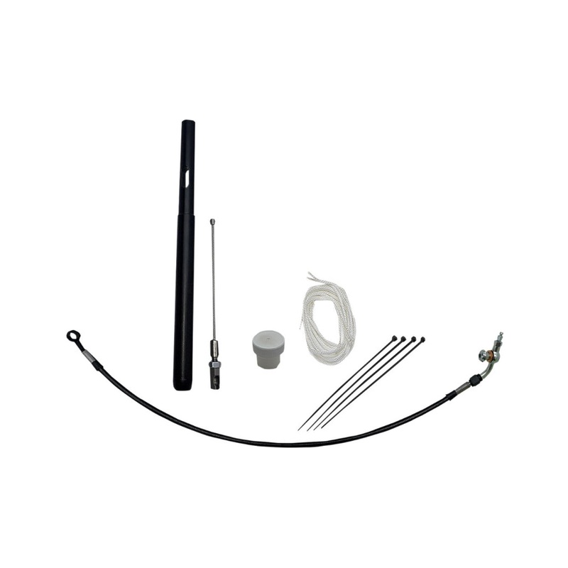 Fat Baggers, Inc. EZ Install Handlebar Kit – Black Braided 109916-B
