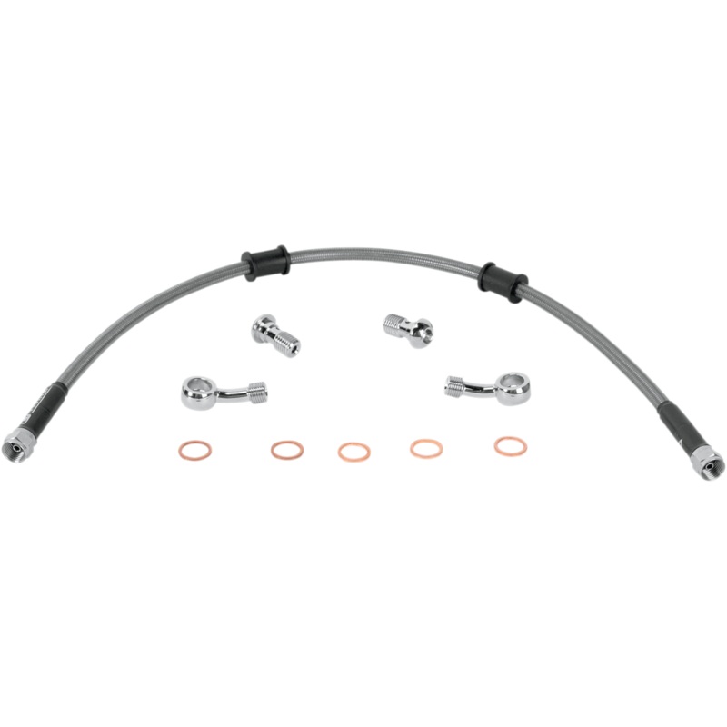 Moose Racing Stainless Steel Braided Brake Line KAW-6030R