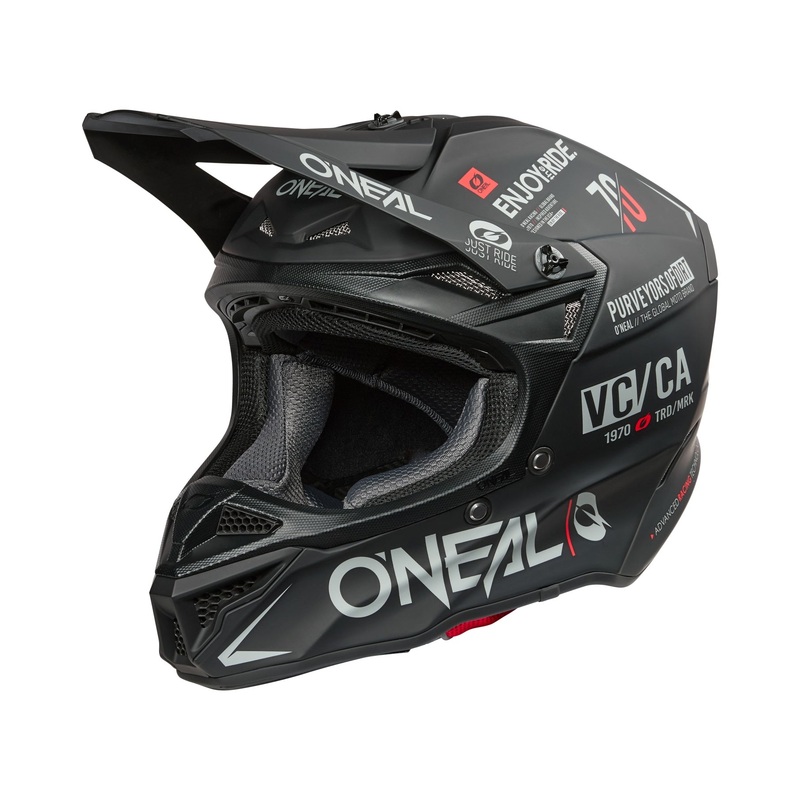 ONEAL 2026 5SRS BRAND HELMET – BLACK/GREY S