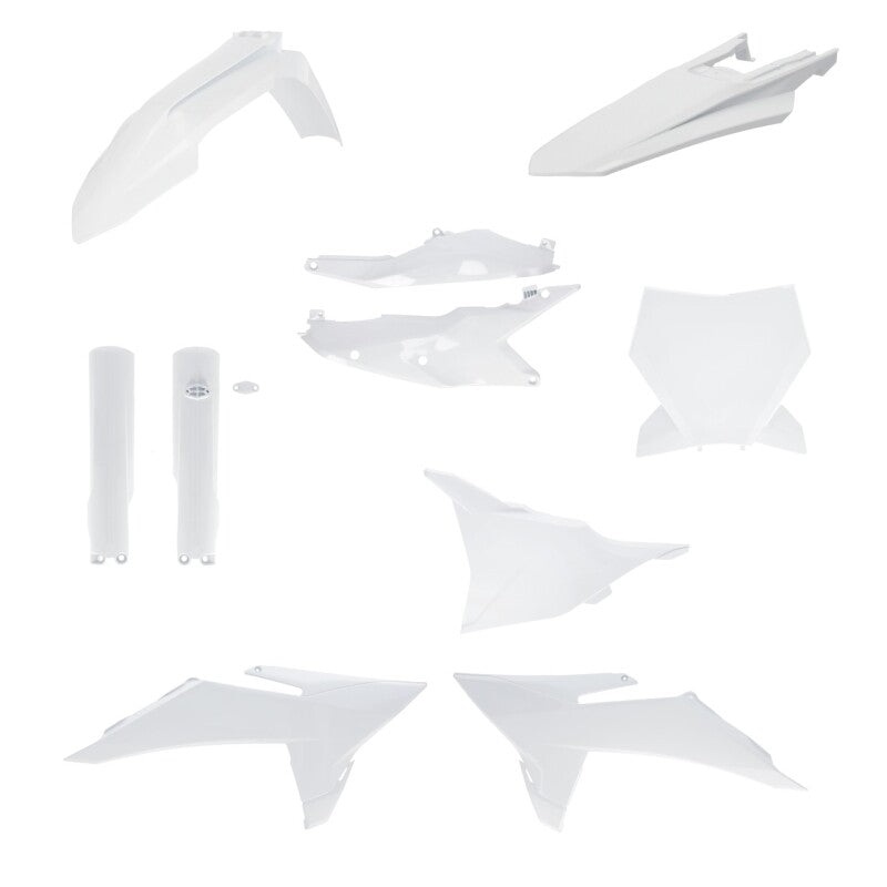 Acerbis 2025 KTM 125-450 SX/ SX-F/XC/XC-F Full Plastic Kit – White