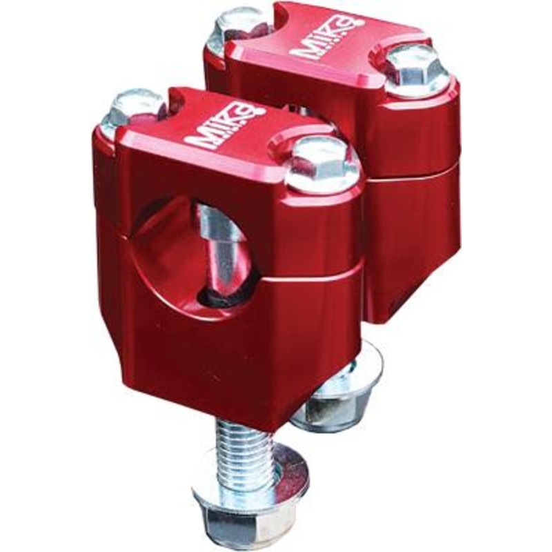 Mika Metals Universal Bar Mounts – 1 1/8in. – Red RED MK-RE-118