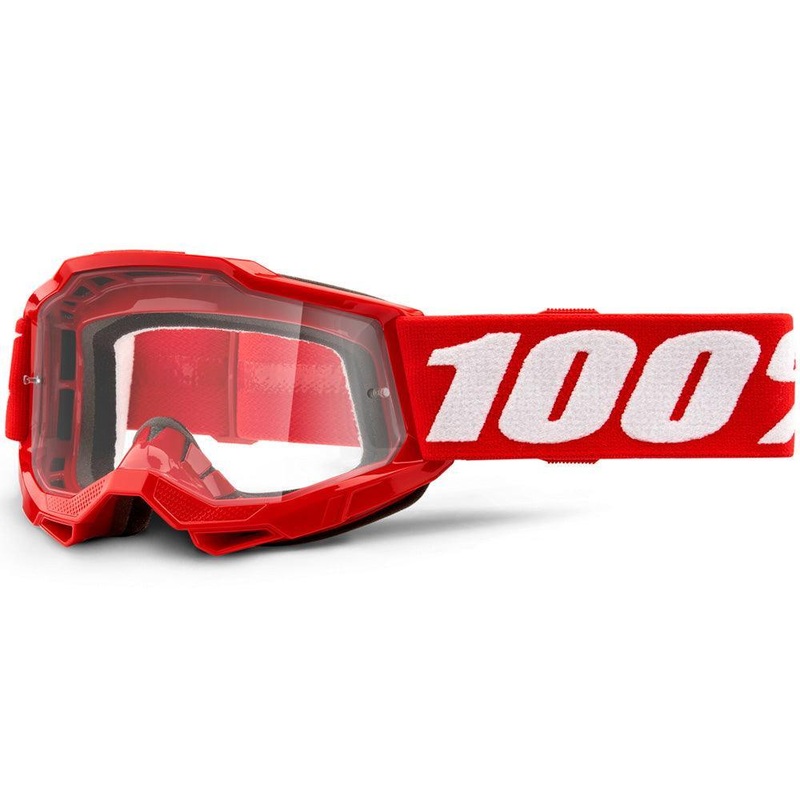 100% 2021 ACCURI 2 YOUTH GOGGLE – RED (CLEAR)