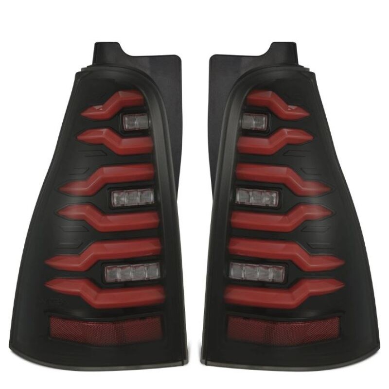 AlphaRex 03-09 Toyota 4Runner LUXX-Series LED Tail Lights- Black/Red