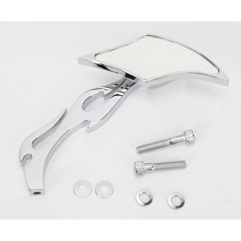 Drag Specialties Gothic Mirror – Flame Stem Right Side 60-6250FR