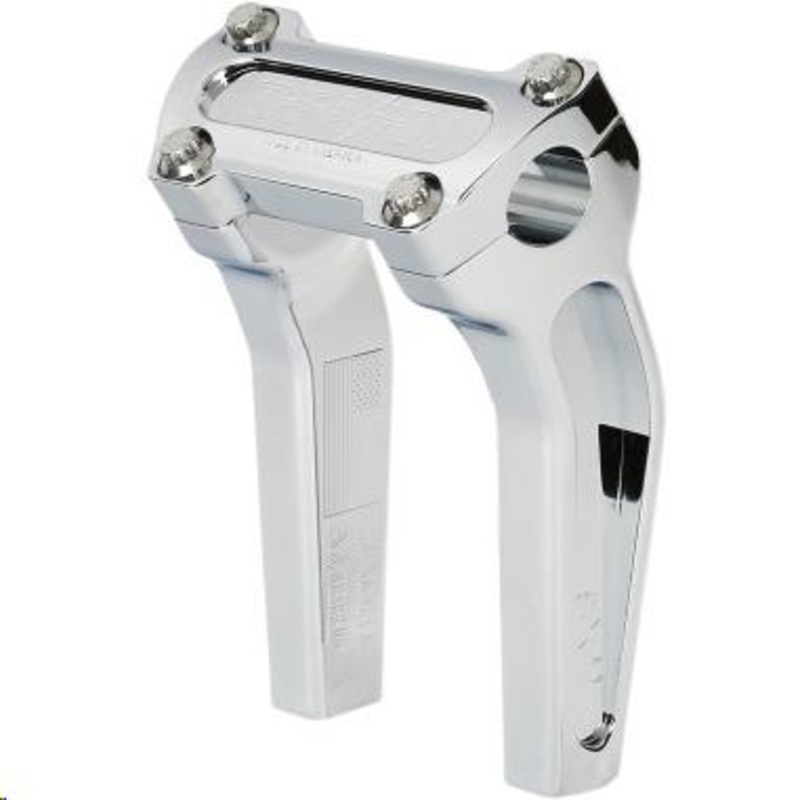 Thrashin Supply Company Pullback Handlebar Riser Kit without Gauge Cutout – 6-1/2in. – Chrome TSC-6525-3