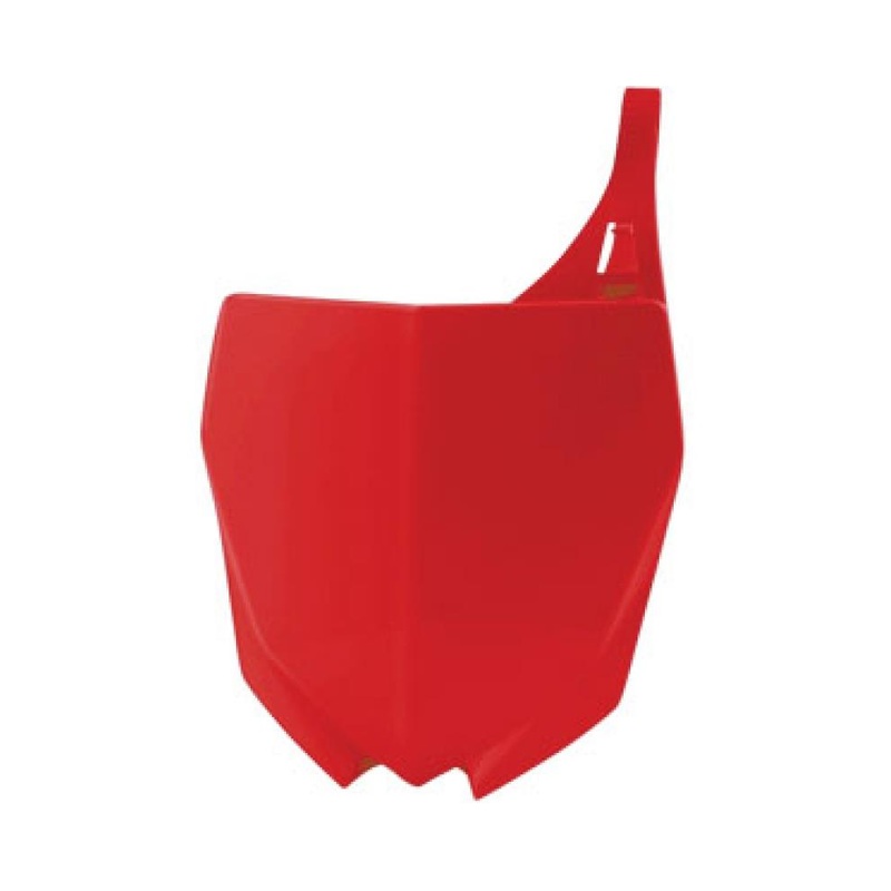 UFO Plastics Front Number Plate – Red HO03633-070