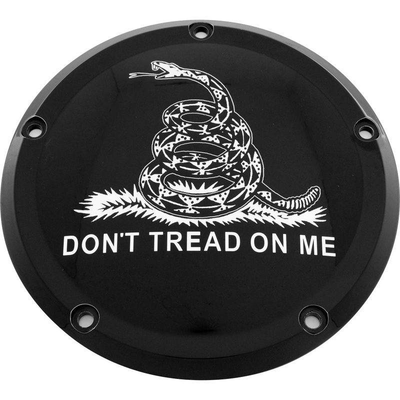 Custom Engraving LTD Culture Points Cover for Don’t Tread – Black – M8 Touring PATR08-46BG