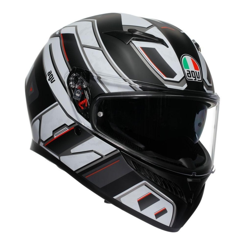 AGV K3 RIVIA HELMET – MATT BLACK/WHITE S