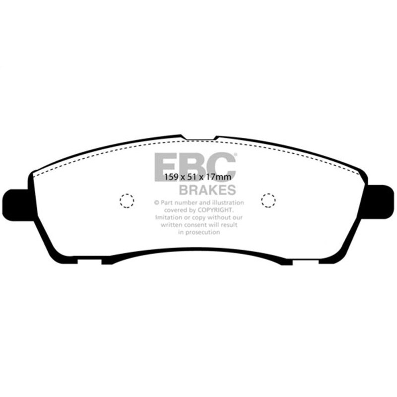 EBC 00-02 Ford Excursion 5.4 2WD Greenstuff Rear Brake Pads