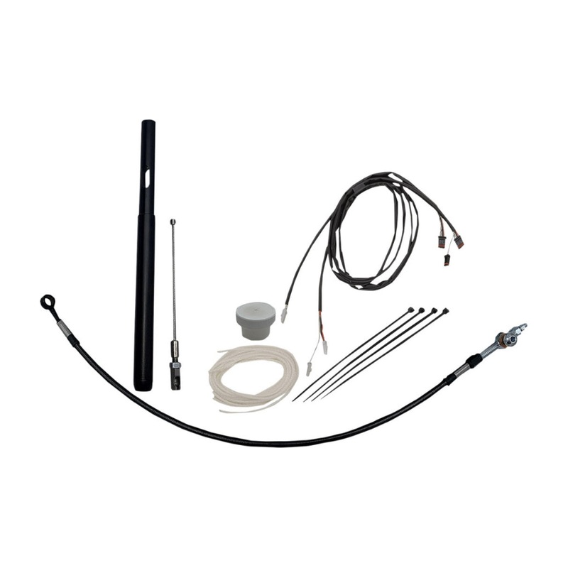 Fat Baggers, Inc. EZ Install Handlebar Kit – Black Braided 109014-B