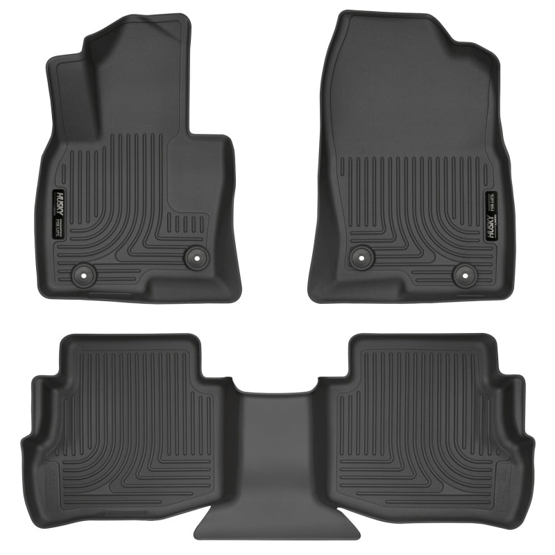 Husky Liners 2017 Mazda CX-9 WeatherBeater Floor Liner (Front and Second Rows) – Black
