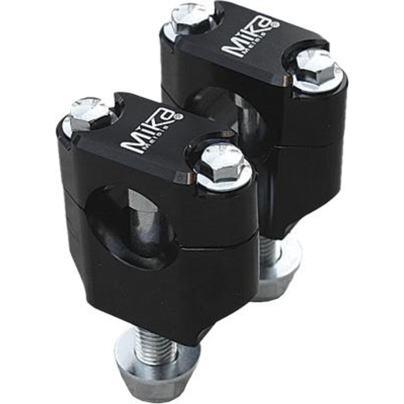 Mika Metals Universal Bar Mounts – 1 1/8in. – Black BLACK MK-BL-118