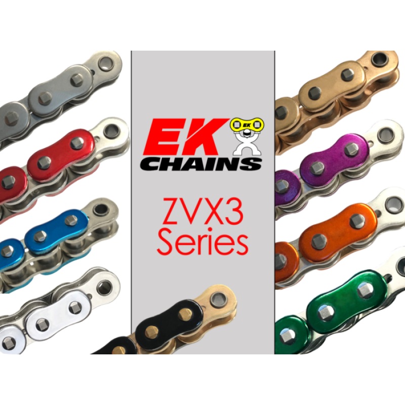 Vortex Racing EK 520 ZVX3 Rivet Master 120 Links- Metallic Purple