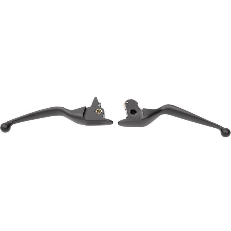 Drag Specialties Wide Blade Lever Set – Matte Black 0613-0945