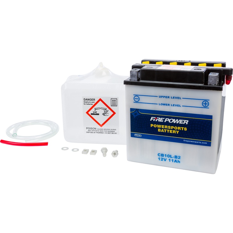 Fire Power Conventional 12V Heavy Duty Battery With Acid Pack CB10L-B2