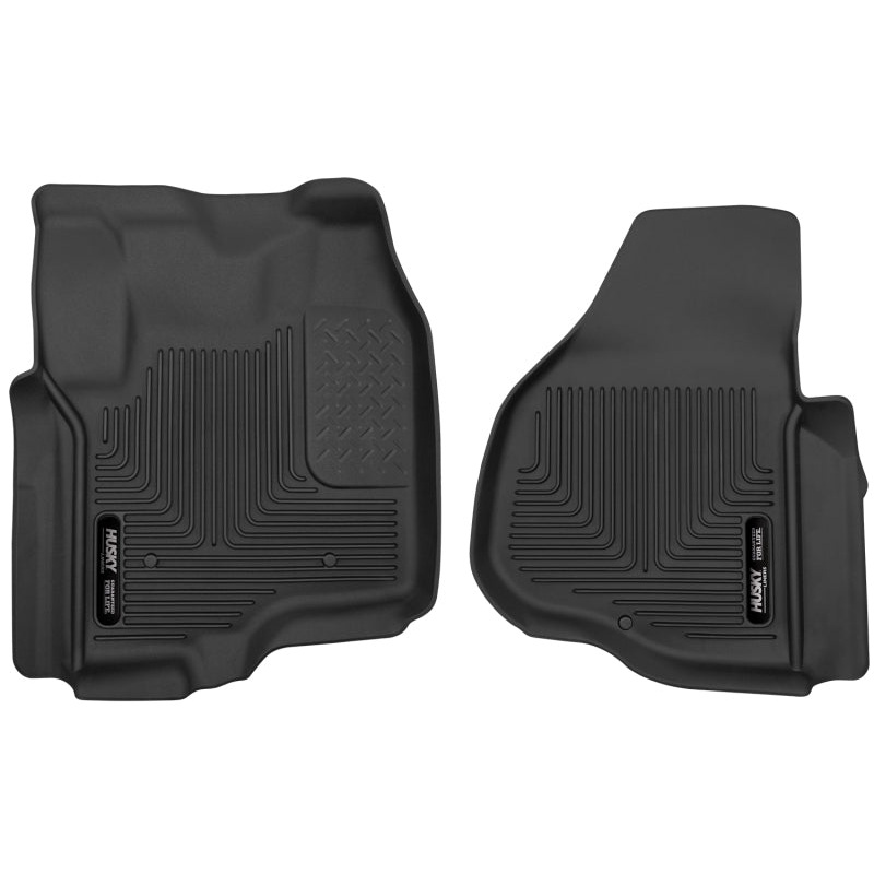 Husky Liners 12-13 F-250/F-350/F-450 Super Duty X-Act Contour Black Front Floor Liners