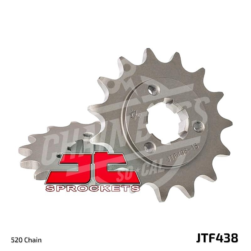 JT Sprockets 520 Front Sprocket Steel 15 Teeth Natural JTF438.15