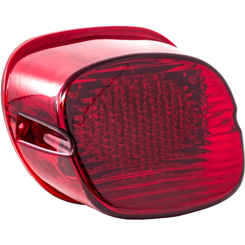 Letric Lighting Co. Slantback LED Taillight – Deluxe LED W/O Tag Window – Red LLC-DS-R