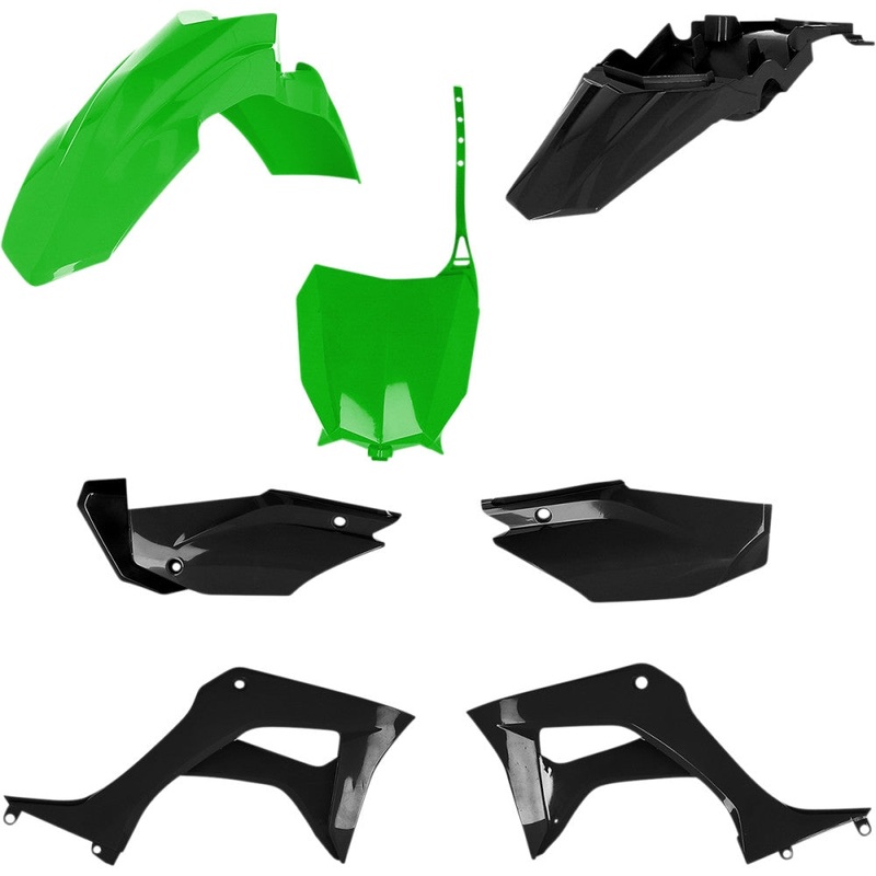 Acerbis Full Plastic Kit – Green/Black 2861931089