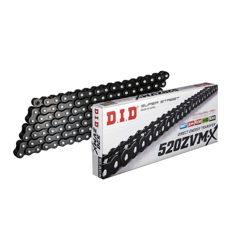 D.I.D 520 ZVM-X Series Super X-Ring Chain – 130 Links – Black 520ZVMXB130Z