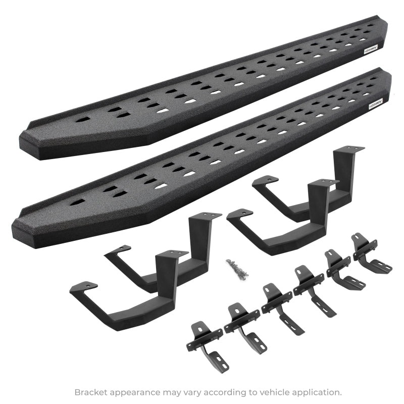 Go Rhino 2022 Toyota Tundra CrwMx Kit w/RB20 Running Board + Brkts + 4 RB20 Drop Steps – Bedlnr Coat