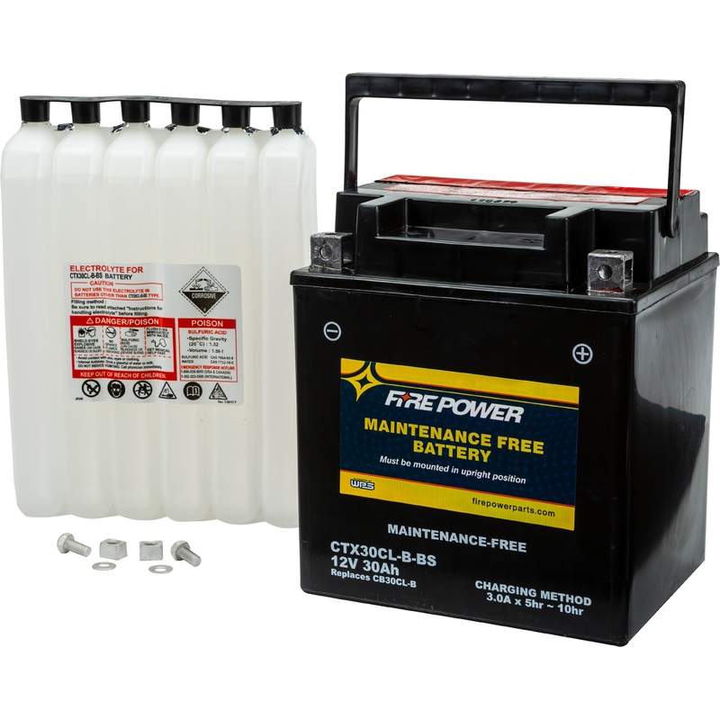 Fire Power Maintenance Free Sealed Battery CTX30CL-B-BS