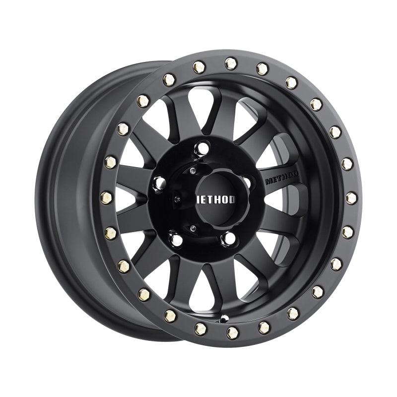 Method MR304 Double Standard 15×8 -24mm Offset 5×4.5 83mm CB Matte Black Wheel
