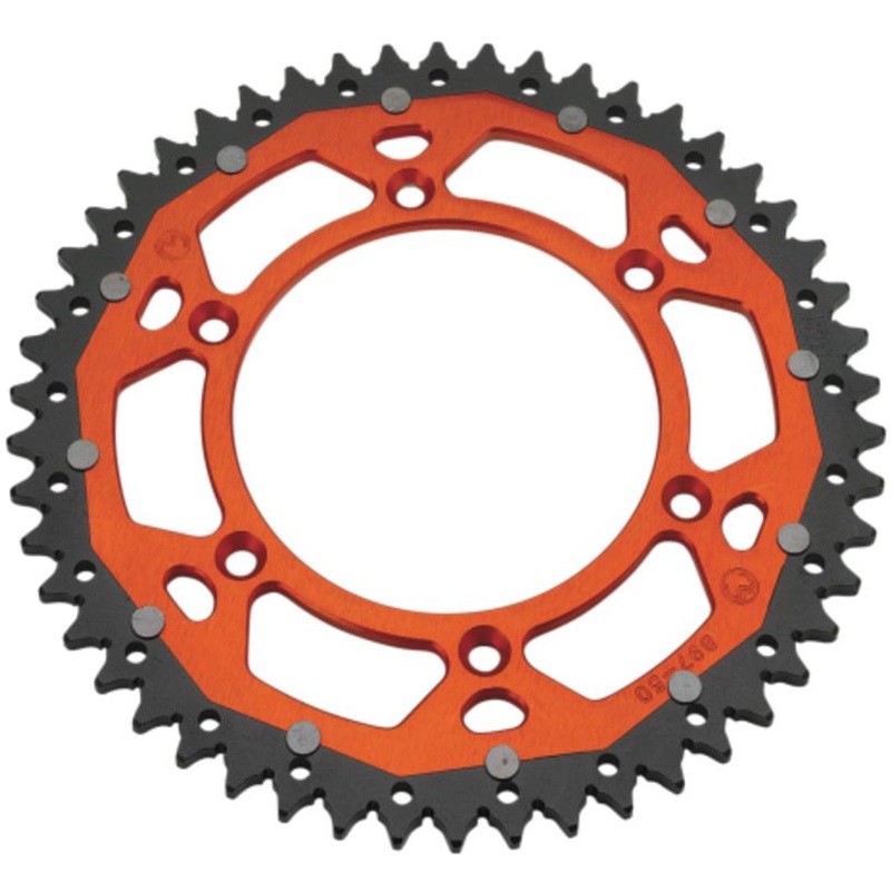 Moose Racing Dual Rear Sprockets – Orange – 50T 1210-1522