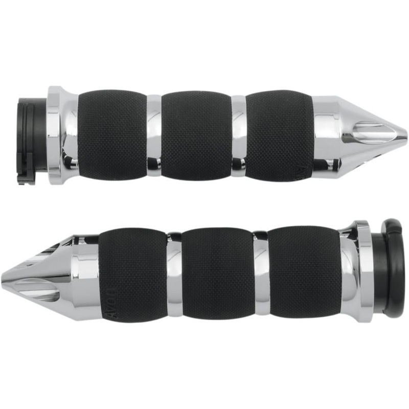 Avon Grips Spike Air Cushioned Grips – Chrome AIR-90-CH-FL-SP