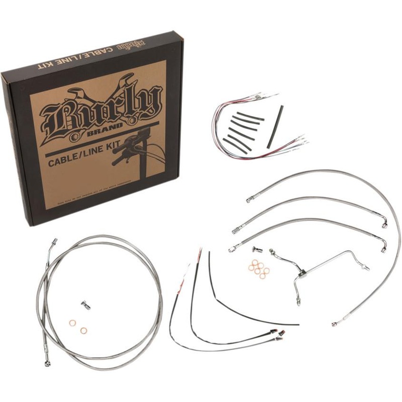 Burly Brand Handlebar Cable/Line Install Kit – Stainless Steel B30-1167