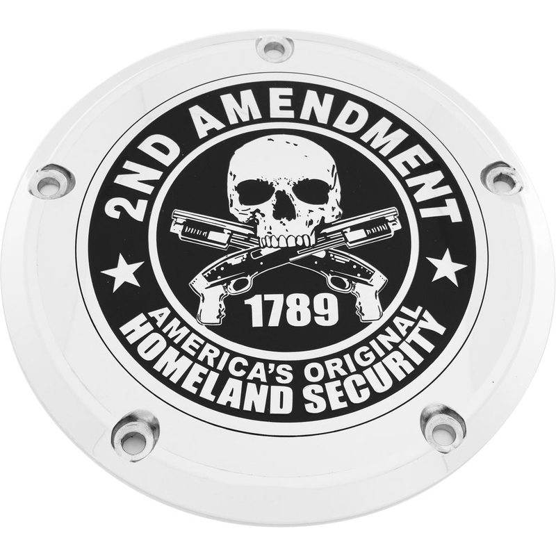 Custom Engraving LTD Culture Derby Cover for 2A – Chrome – M8 Turing PATR19-46