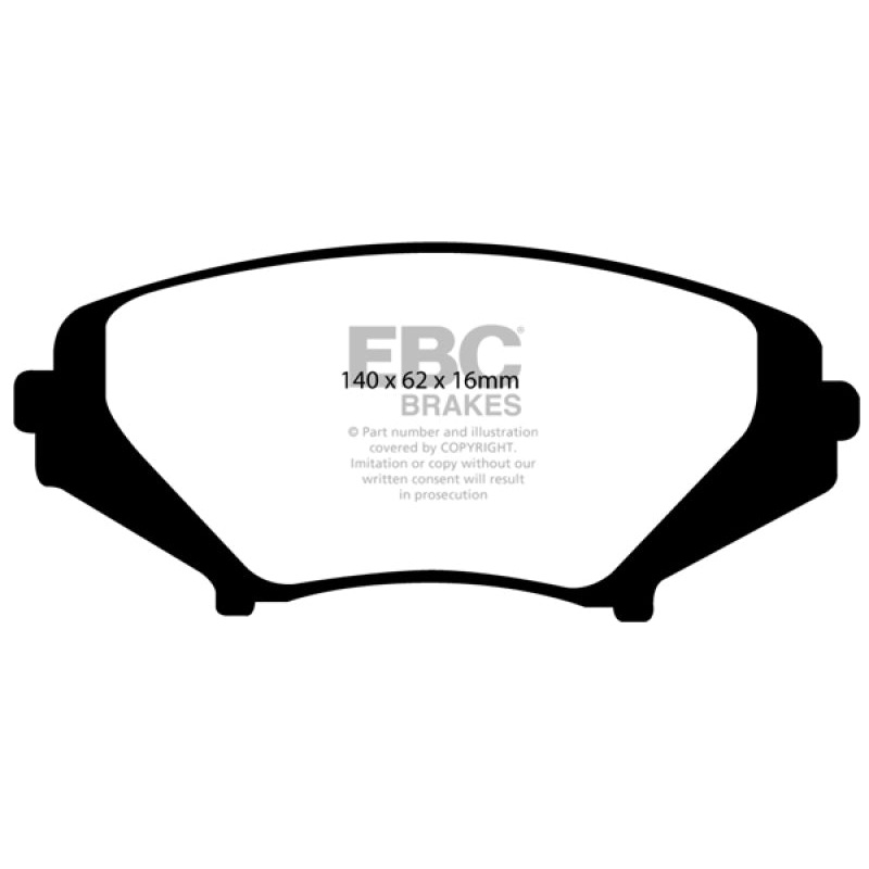 EBC 03-12 Mazda RX8 1.3 Rotary (Standard Suspension) Yellowstuff Front Brake Pads