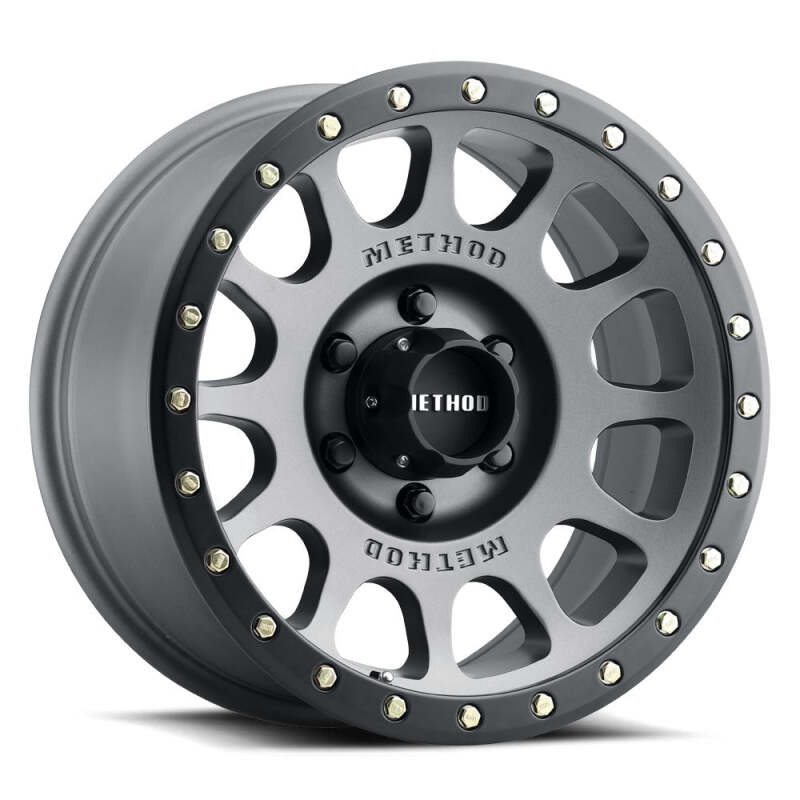 Method MR305 NV 18×9 / +18mm Offset / 8×170 BP / 130.81mm CB / Titanium – Matte Black Lip Wheel