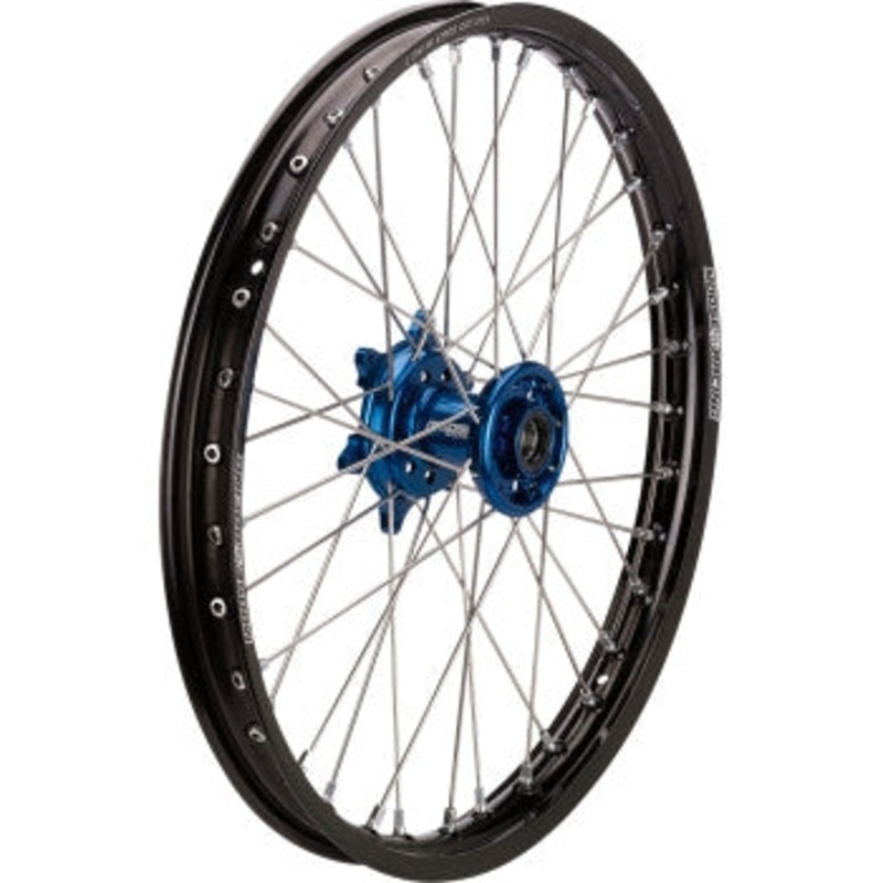 Moose Racing SX-1 Complete Front Wheel  – 21in. x 1.60in. – Black Wheel/Blue Hub 0203-0706