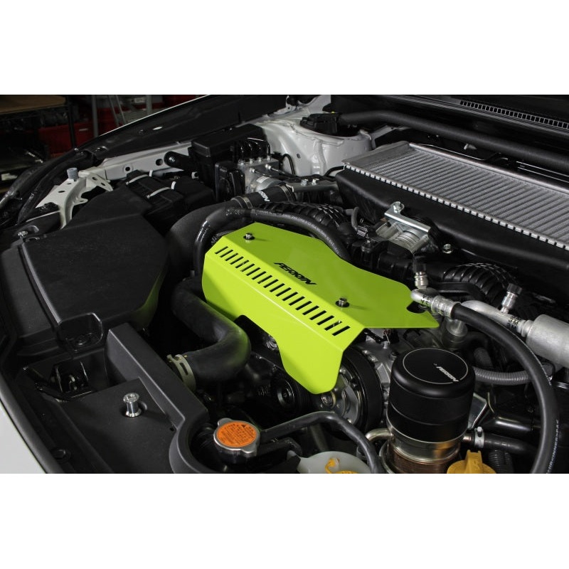 PERRIN 22-25 Subaru WRX Pulley Cover – Neon Yellow (TALL – For Use w/o PERRIN AOS)