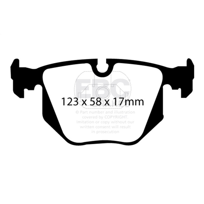 EBC 01-07 BMW M3 3.2 (E46) Yellowstuff Rear Brake Pads