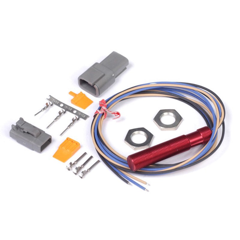 Haltech Red Single Channel Hall Effect Sensor M12x1.0 (Wheel Speed/Crank/Cam)