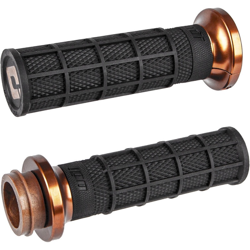 ODI Cable Throttle Lock-On Grip – Black/Broze V31HCW-BZ-Z