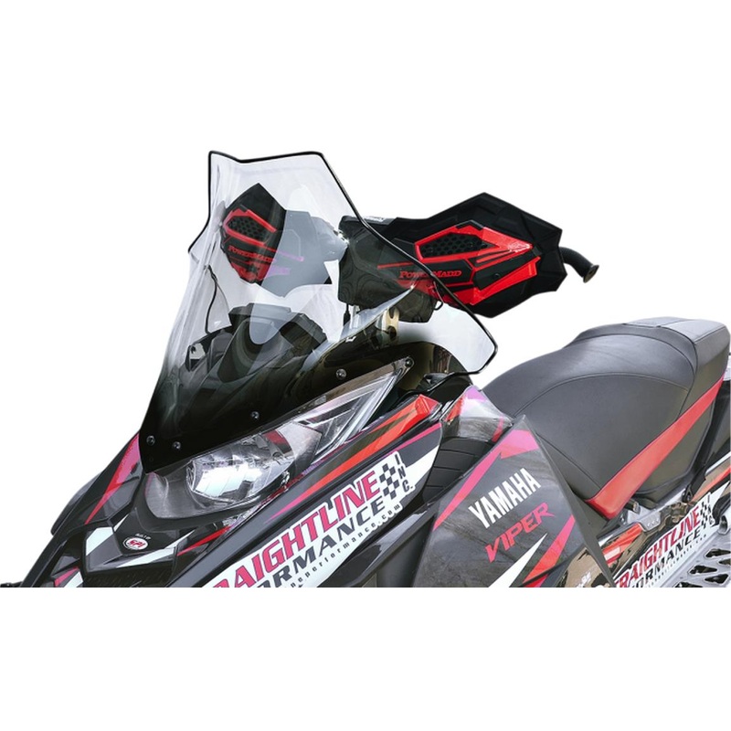 Powermadd Cobra Windshield – Mid – 17in. – Clear with Black Fade 14530