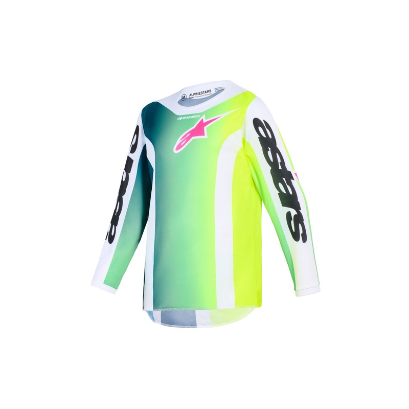 ALPINESTARS 2026 YOUTH FLUID PORTL JERSEY – GREEN WHITE BLACK S