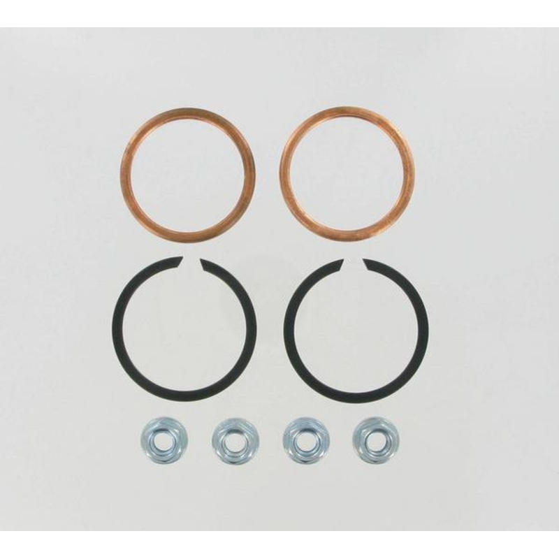 James Gasket Exhaust Port Gasket Kit – Copper Crush Ring Gaskets and Heavy-Duty Hex Nuts 65324-83-KCR2